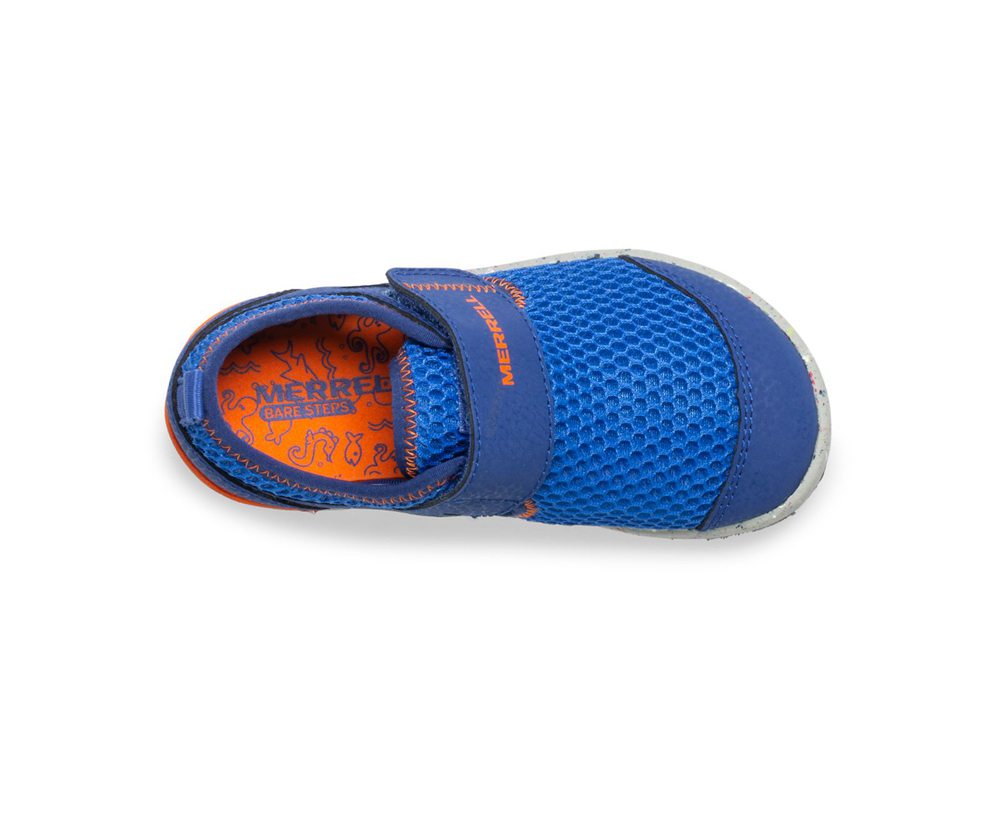 Tenis Criança - Merrell Bare Access Steps® H2o - Azuis/Laranja - ZQM072169